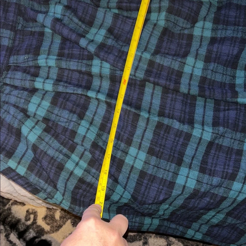 Plaid Blue and Green Women's Skirt - Picture 5 of 11